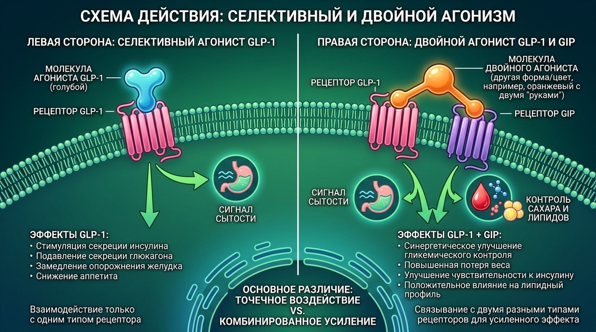 коротко о механизме. Это поможет понять разницу в эффектах.