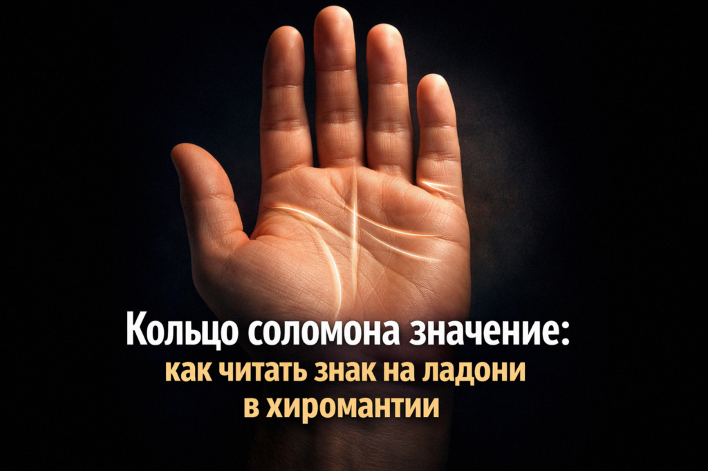    Как читать знак кольца Соломона на ладони admin