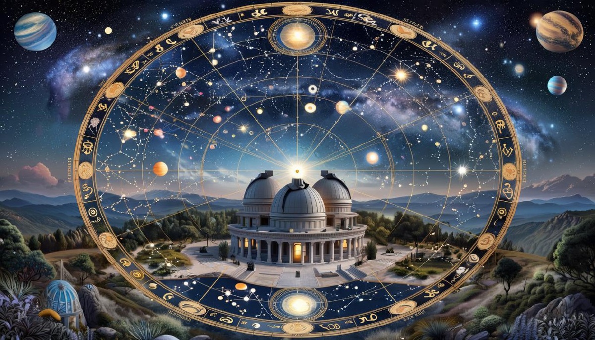Астрология. Иллюстрация сгенерирована нейросетью