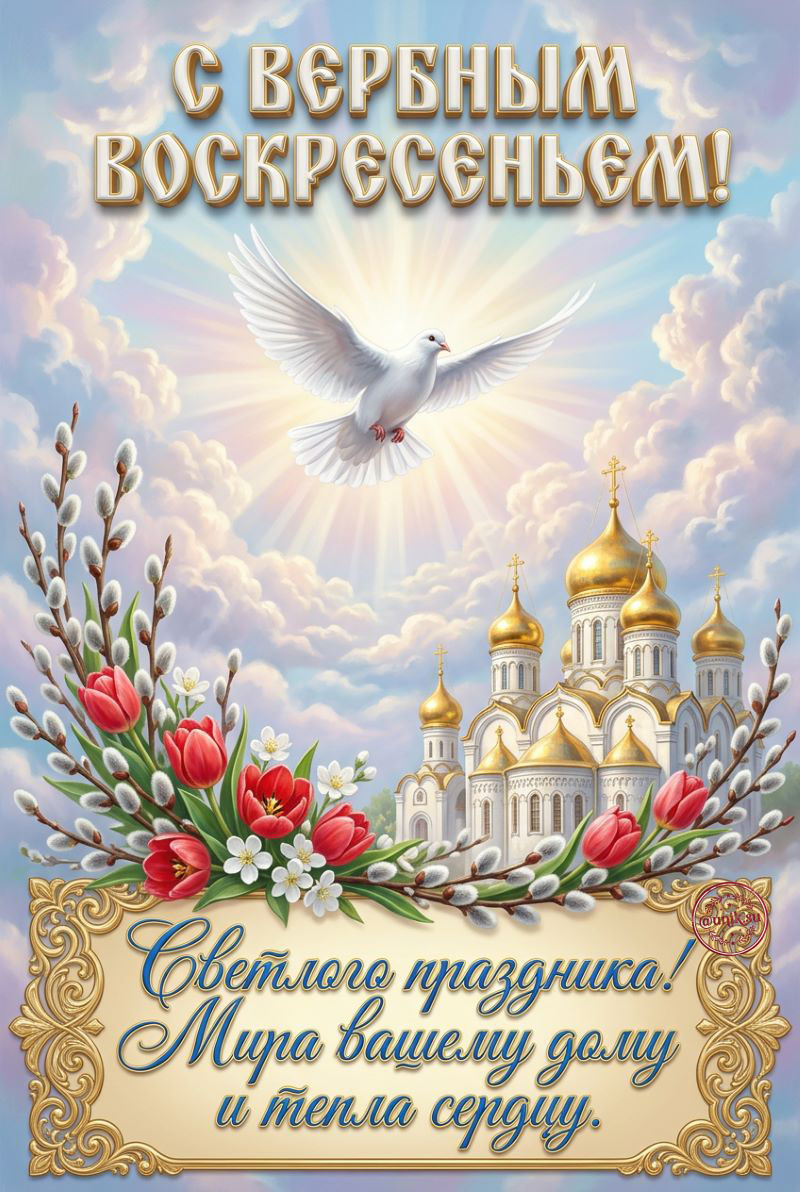 вербное воскресенье картинки с поздравлениями