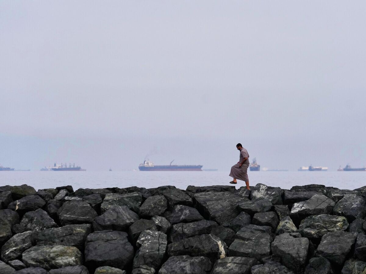    Танкеры и грузовые корабли в Ормузском проливе | © AP Photo / Altaf Qadri