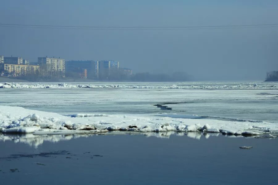 Первые подвижки льда. Бия. Весна. Лед Сергей Кулыгин "БР"   📷
