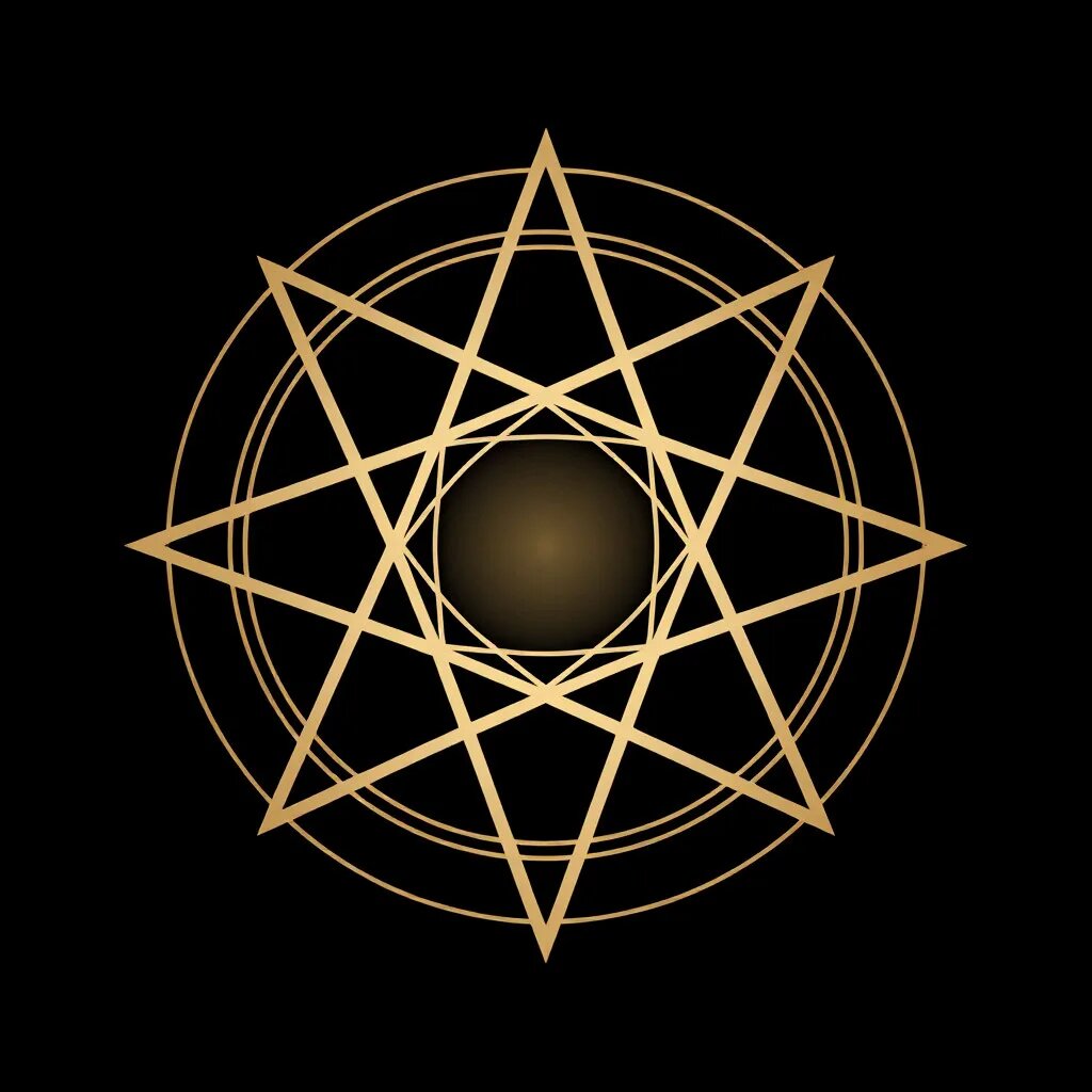 Сакральная геометрия. Иллюстрация сгенерирована нейросетью