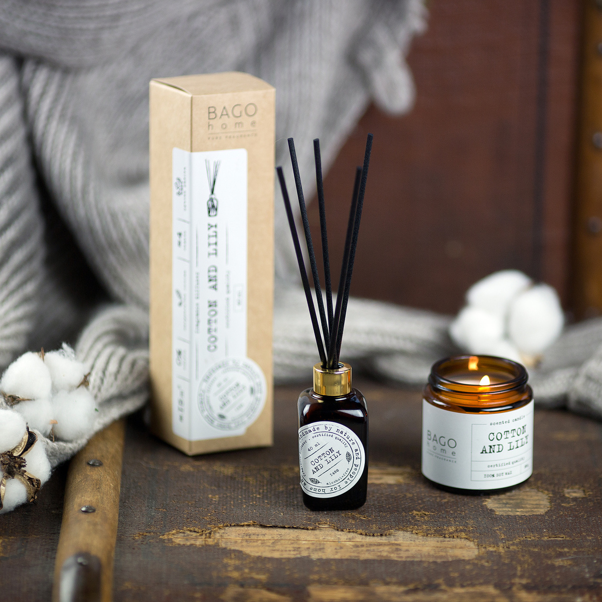 Аромат "Хлопок и лилия" из коллекции "NATURE"