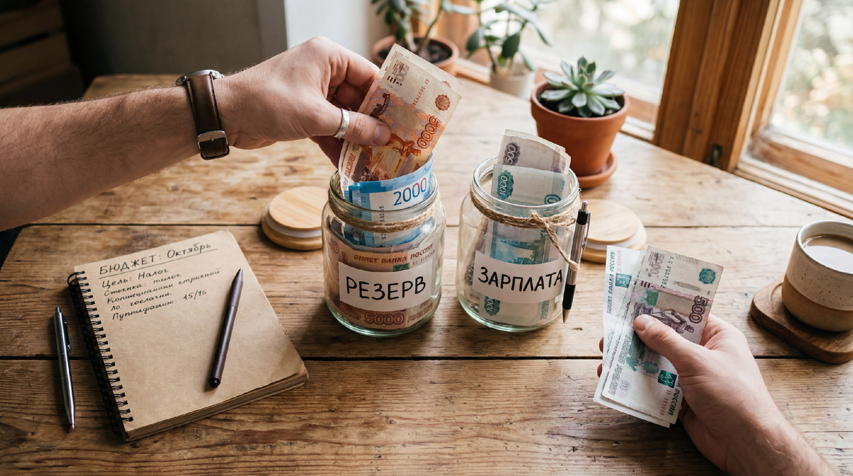 Две банки, две цели. Система простая, но она реально работает.