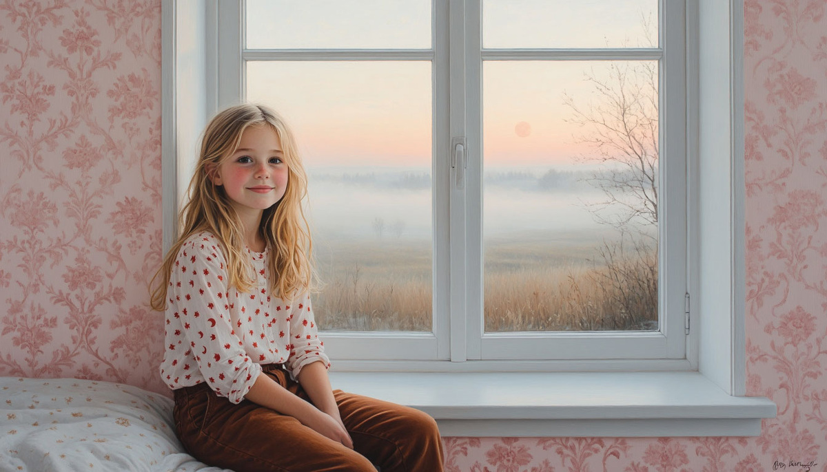 Туман за окном. Густой, молочный. Изображение от ИИ Шедеврум