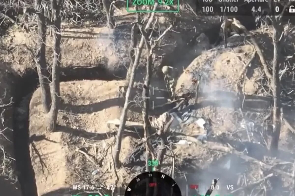    Опорный пункт в запорожской степи взяли быстро.