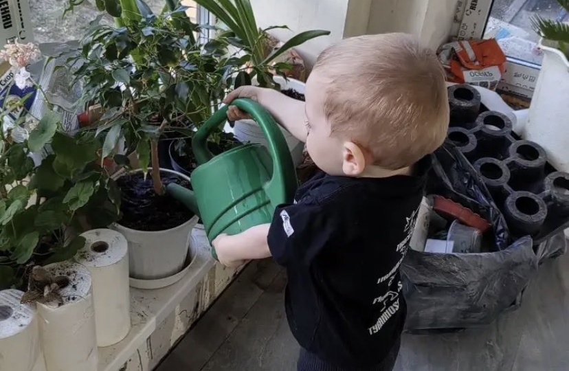 2-5 апреля, выходные с Марком на даче