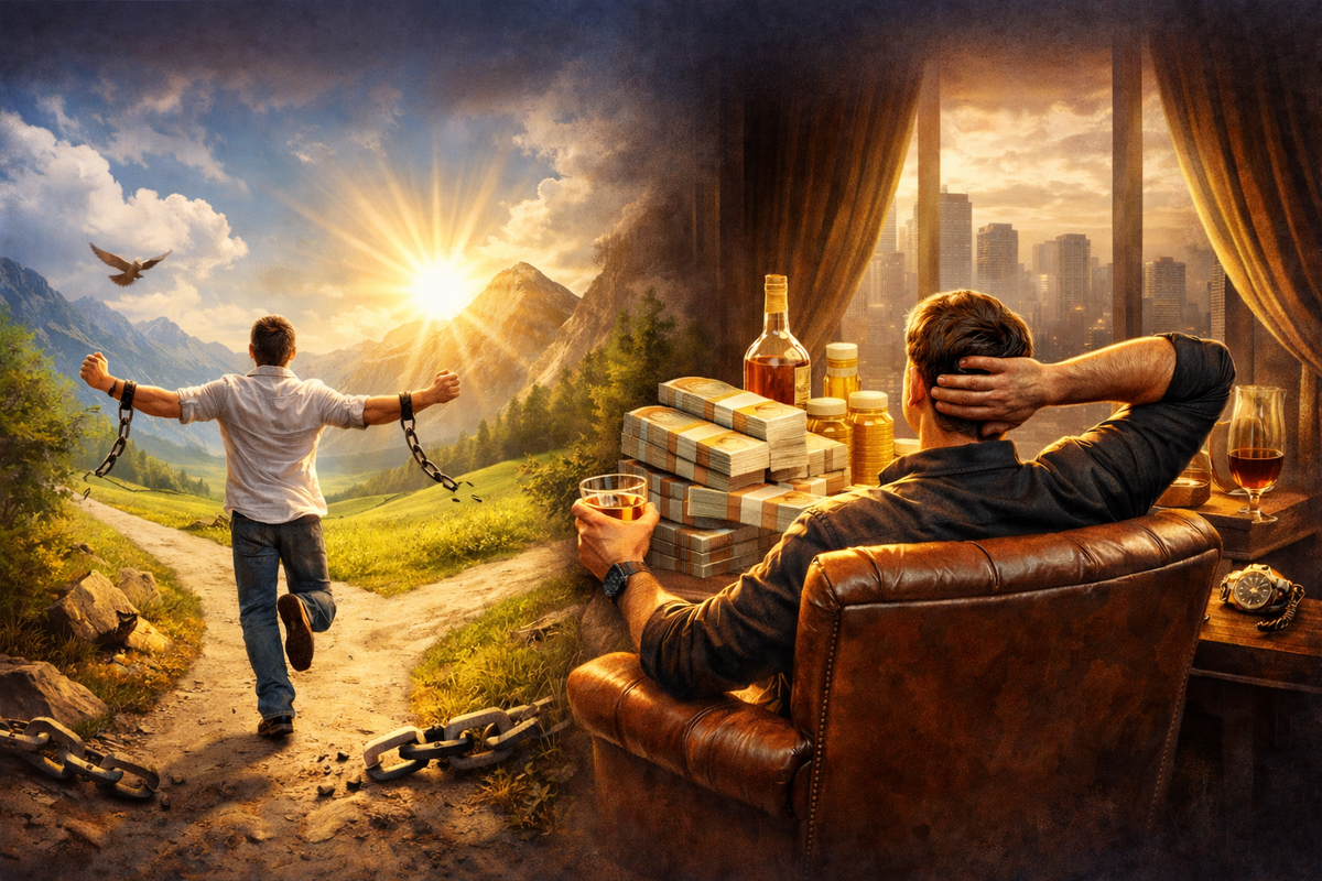 Обрести свободу или радоваться 50 000 ?