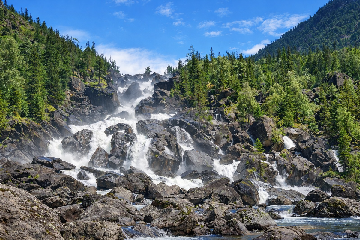 Водопад Учар