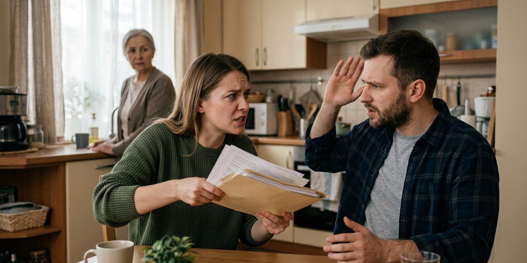 Хватит считать мои деньги, я муж и решаю, куда их тратить, — прошипел Андрей. А жена молча достала из сумки папку с документами