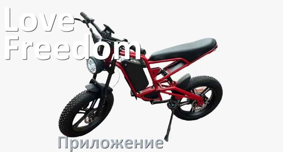 
Приложение для электровелосипеда Love Freedom на Android и iPhone для управления и настройки