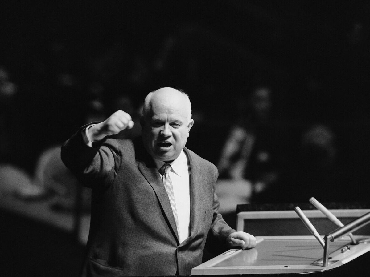    Никита Хрущёв во время выступления в Генеральной Ассамблее ООН, 13 октября 1960 | © AP Photo