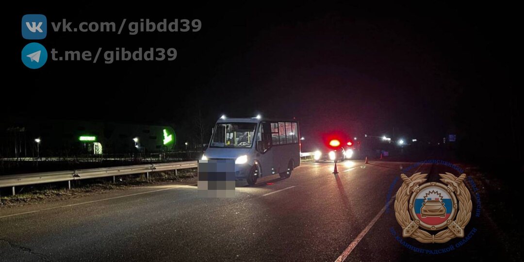По предварительным данным, 03.04.2026 года в 22 часа 05 минут на 3 километре 700 метров автодороги «Калининград-Мамоново 2» Гурьевского