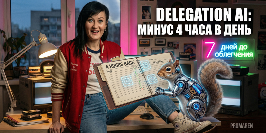 Делегирование AI: как освободить 4 часа в день за 7 дней
