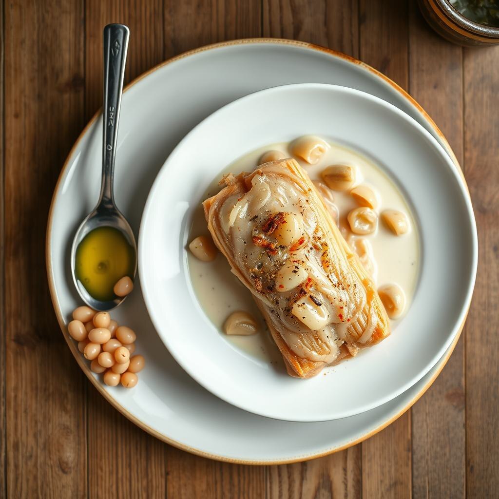 Вобла вяленая, тушёная в молоке с луком