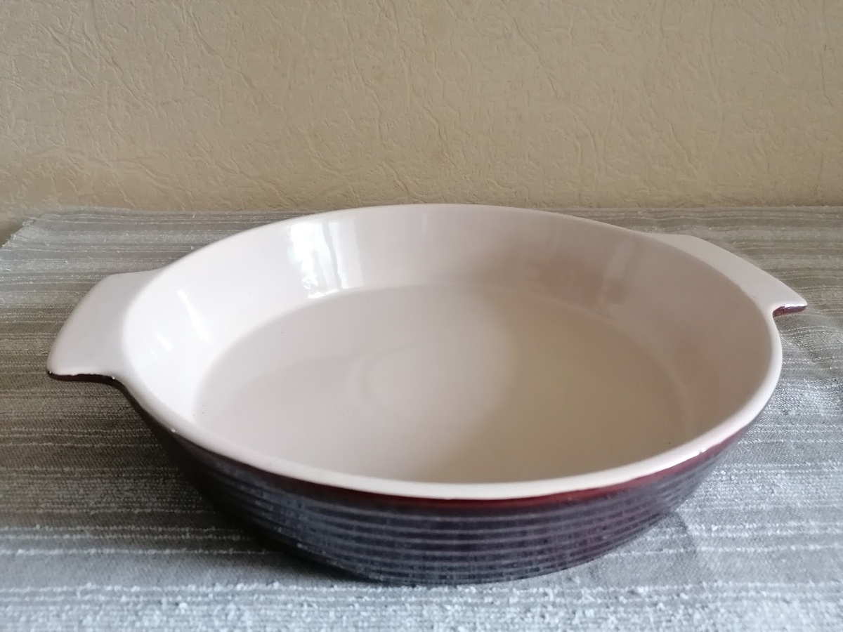 Керамическая форма, большая и увесистая. Фото автора