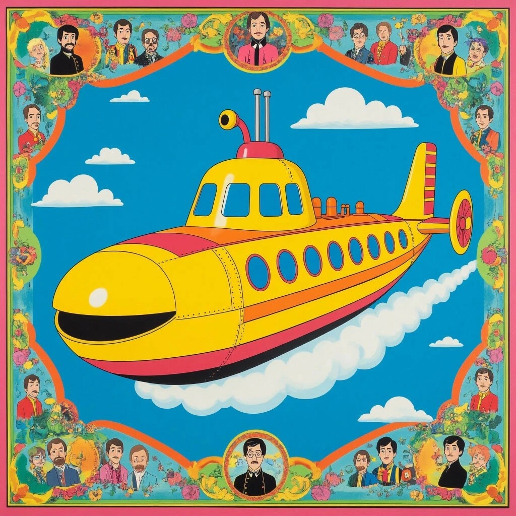 Мультфильм Желтая подводная лодка, группа Битлз, 1968 год