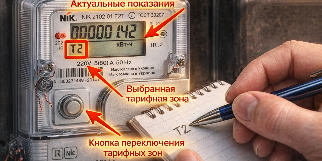 Как прочитать показания электросчётчика