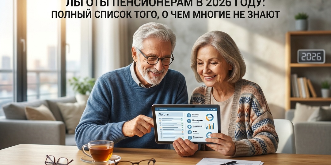 Льготы пенсионерам в 2026 году: полный список того, о чём многие не знают