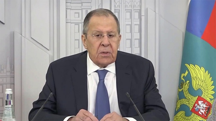    Сергей Лавров в интервью France TV подтвердил, что американцы хотят забрать себе "Северные потоки". Скриншот: МИД России