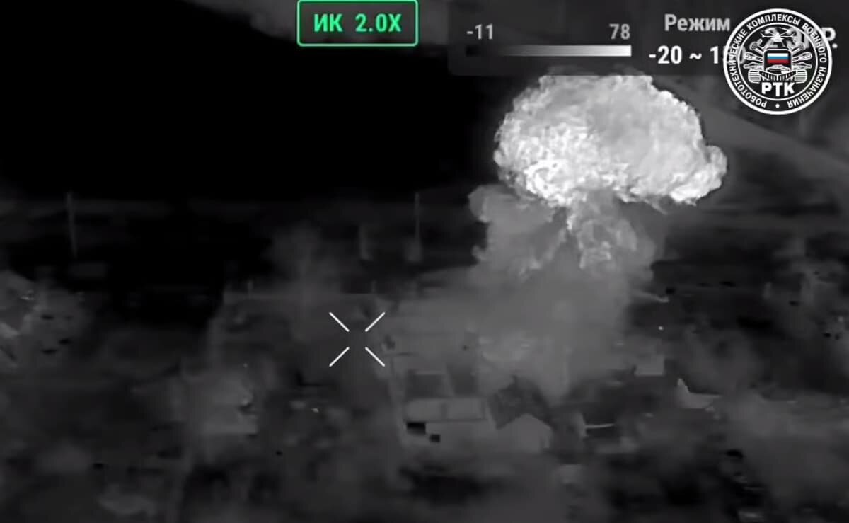     Боевая работа гексакоптера «Мангас»