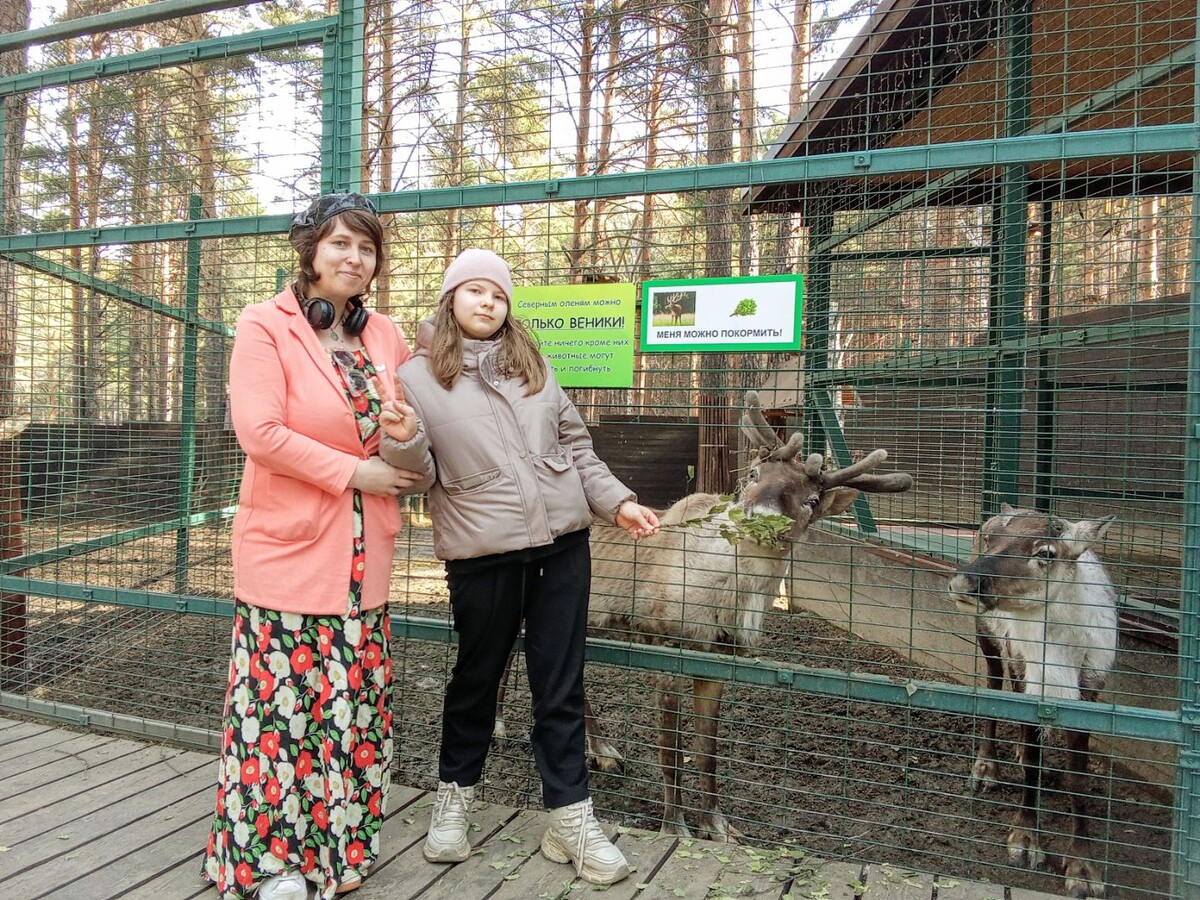 Евгения Саженцева с дочкой