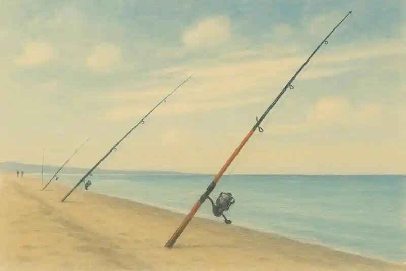 Отжимной ветер дует с берега в море. На фото – тихая вода у пляжа, но рыба уже ушла на глубину