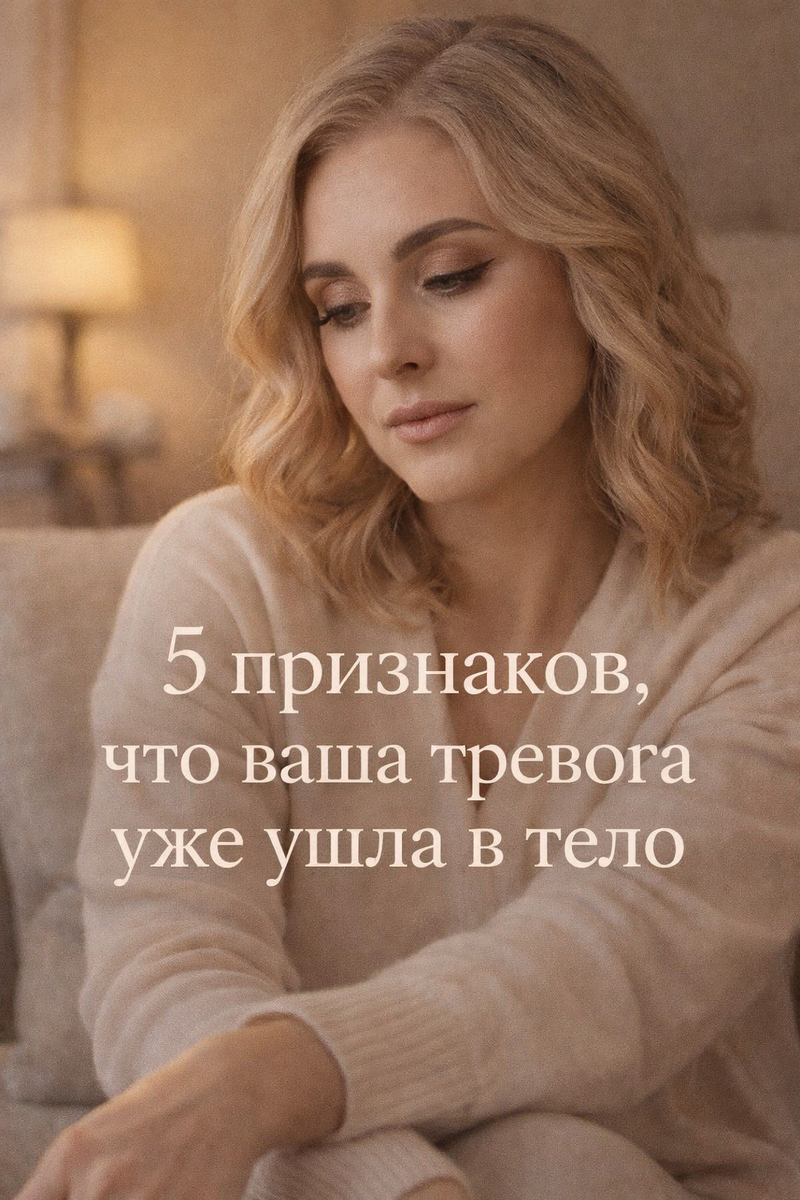 Не всякая тревога выглядит как паника.
Иногда она просто поселяется в теле и становится фоном жизни.
В статье разберём 5 признаков, что ваше тело уже живёт в режиме внутреннего напряжения.
