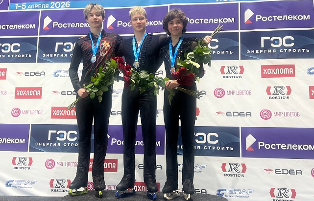 Первенство России 2026 (ст. возраст). День 4. Макар Солодников🥇 победитель с лучшим прокатом в карьере. Герман Ленков🥈, Коля Колесников🥉.