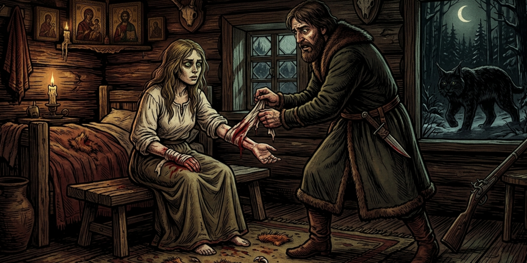 Жена - оборотень.  Мистический рассказ.