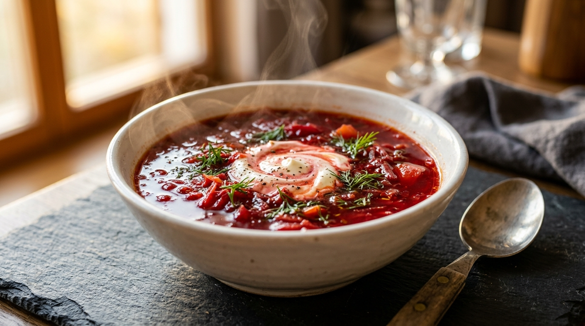 Борщ должен быть красным. Мой был бурым