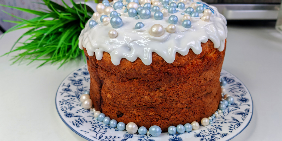 Кулич творожный бездрожжевой на Пасху🧁