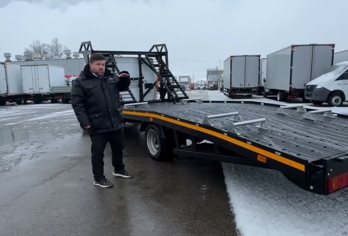     Эвакуатор для багги и квадроциклов на базе Газели Next