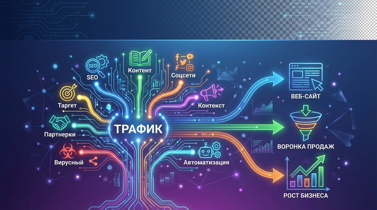 50+ способов привлечения трафика: готовая система, которая работает (даже если вы новичок)