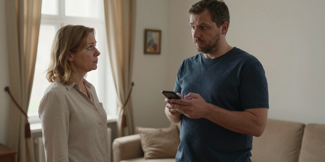 — Всё хорошо, — ворковала жена в трубку. Включенная громкая связь быстро объяснила, с кем она говорит