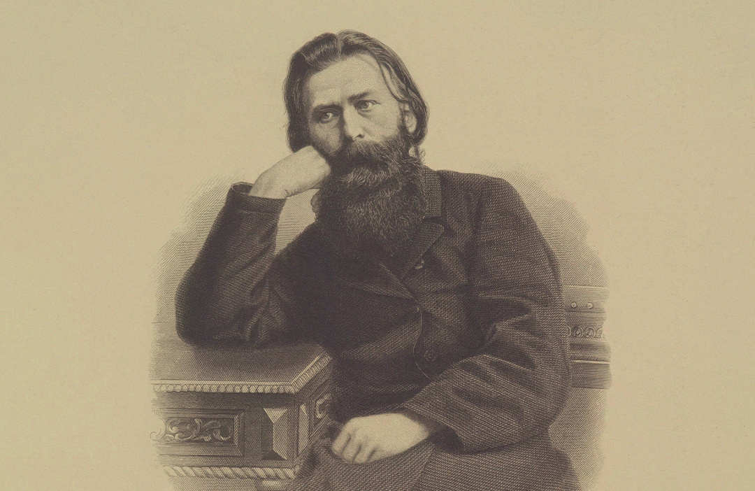 Гравюра на стали с фотографии Эгерта 1870–1880-х годов (находится с общественном достоянии)