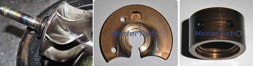 масляное голодание на деталях турбокомпрессора.