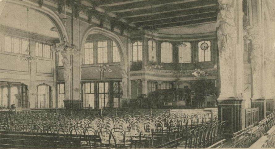 Открытка. Концертный зал, начало 20 века, Государственный музей-заповедник «Павловск» © Public domain