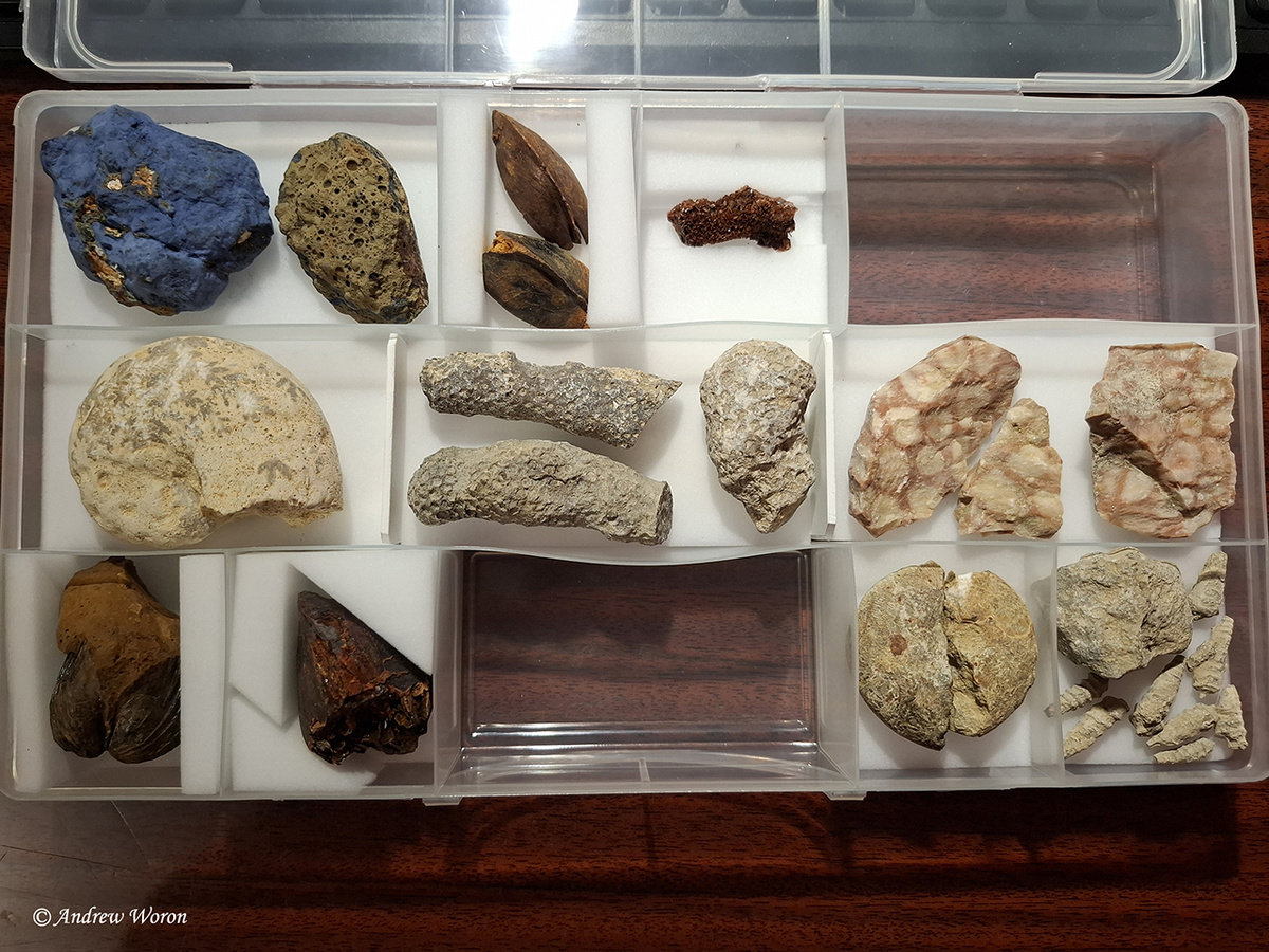 Очередная коробка с мелкими образцами