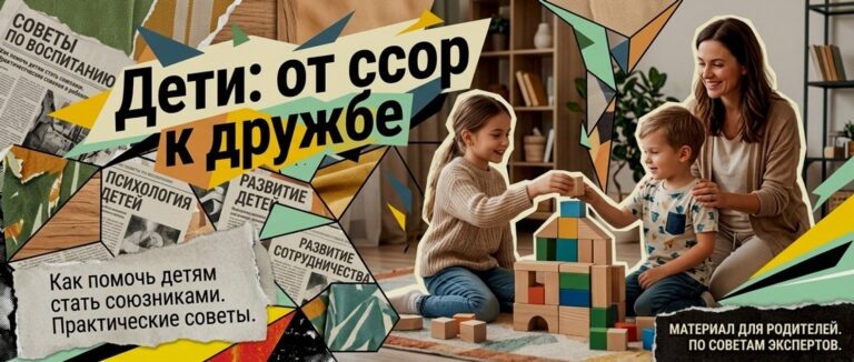    Иллюстрация к материалу: Как помочь детям перестать ссориться и стать союзниками