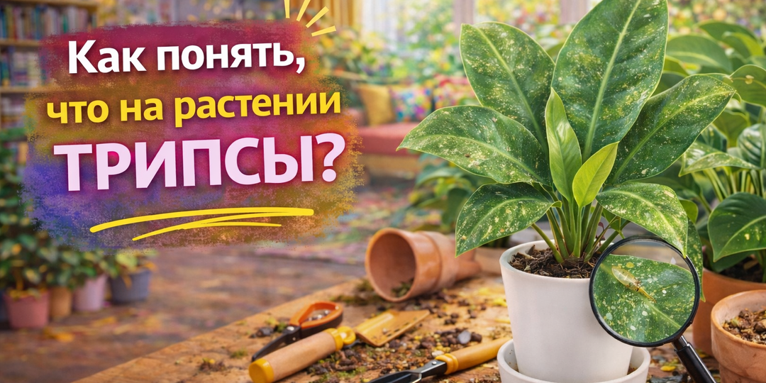 Как понять, что на растении трипсы, а не просто странные пятнышки?