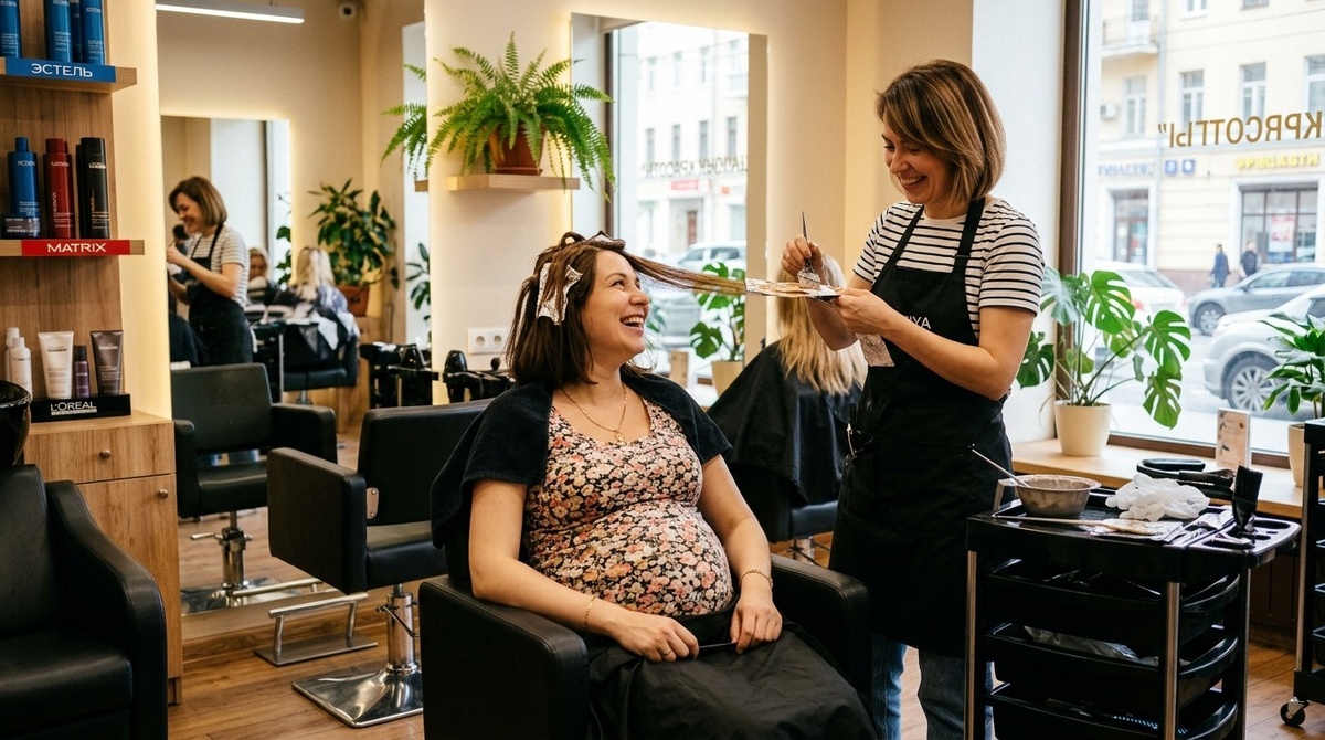 Можно ли красить волосы беременной