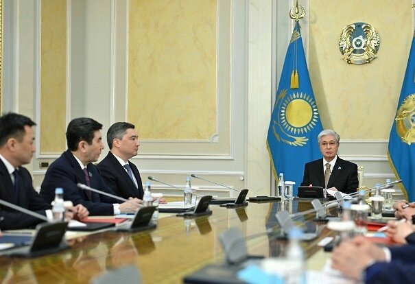    Под председательством Касым-Жомарта Токаева подведены итоги реализации Стратегии национальной безопасности Казахстанf на 2021-2025 годы. Источник: пресс-служба президента Казахстана.