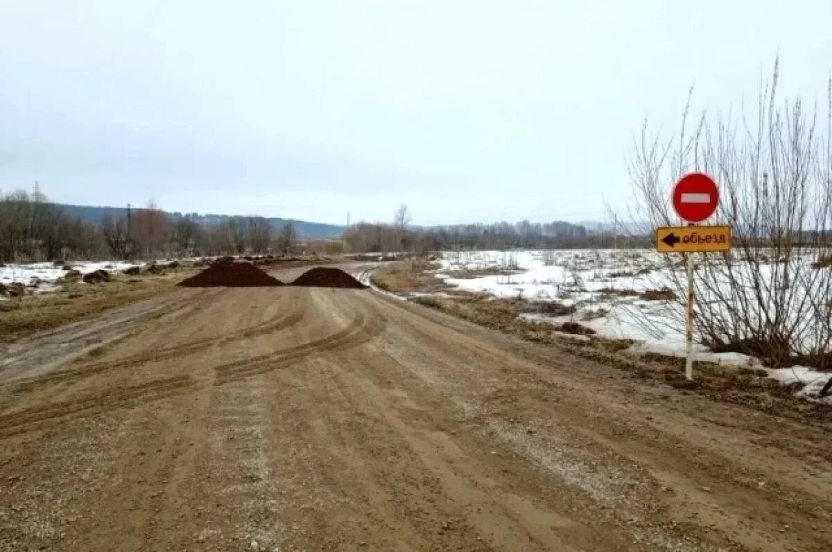    В Пермском крае закрыли мост из-за подъёма воды в реке Бабка
