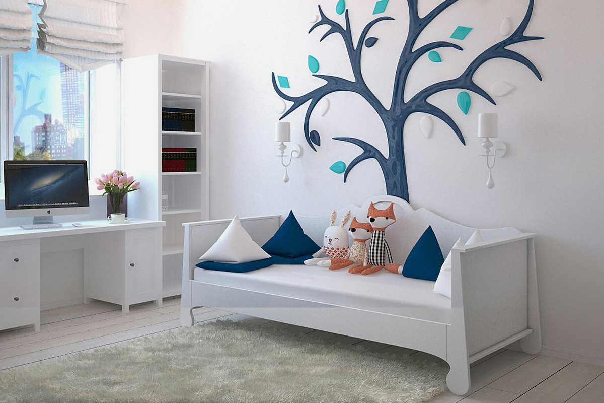 
Интерьер детской комнаты. Фото: Pexels