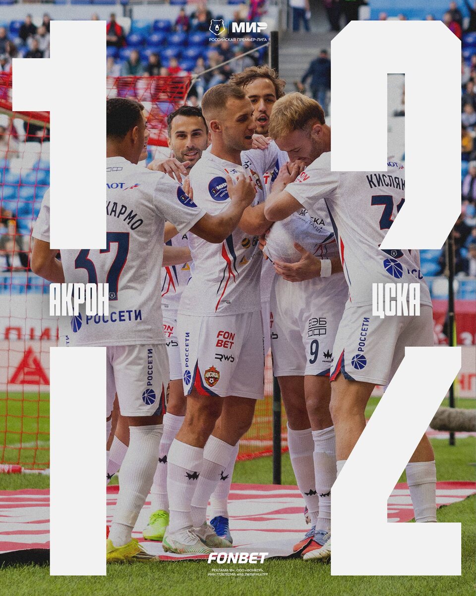 Где-то отскочили, но победа есть!❤️💙Сразу скажу, считаю, что второй гол Дзюбы отменён абсолютно справедливо.Игорю Владимировичу - браво, за суперсейв, после выхода один на один!👏Не согласен с Гришиным, в эфире Матч Премьер сказал, мол результат, есть, но игра ужас. Да не вау, по качеству, но оно прослеживалось. Структура была видна.Конечно же, отмечаем индивидуальные выступления: понравился Лукин, даже несмотря на заработанный в свои пенальти, да и вообще, вопреки опасениям, пара Лукин - Данилов сдержала напор Дзюбы. Понравились такие Гайч, Кисляк, ну и вау-гол Кругового, естественно!!🔥 шедевр положил Даня!Единственное что, после гола в самом начале первого тайма, можно было активнее взвинчивать темп, а в конце, после того, как стало 1:2, наоборот чуть успокоить игру, не суетиться. А в остальном, результат есть, и это главное!Всех с победой!❤️💙#МирРПЛ #АкронЦСКА #ЦВБП @Konivuprazke