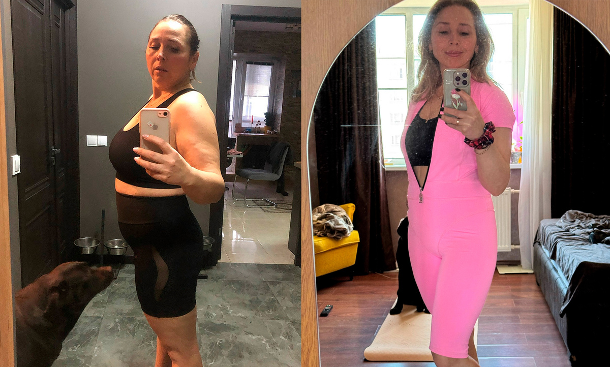 Наталья делится своей историей похудения. 