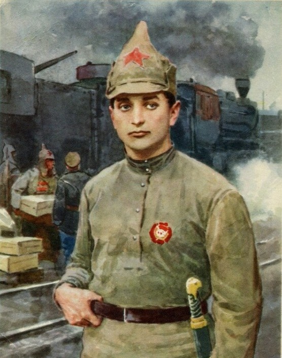 Михаил Тухачевский. Советская открытка.