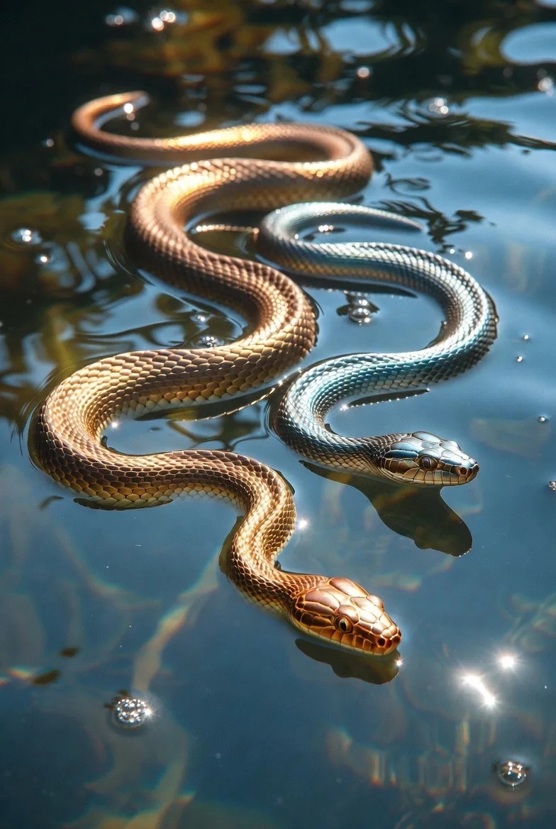 Живые драгоценности. Золото и Серебро, или история о двух змеях.